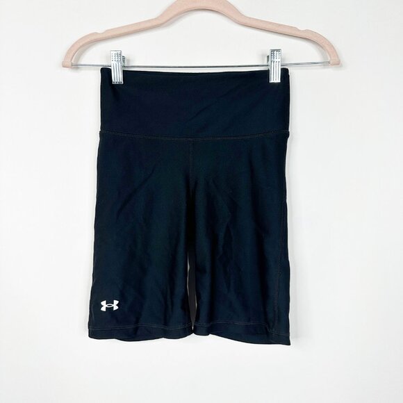 2/$30 Under Armour High Rise Rival 7" Shorts Black XS #A0771 - Picture 5 of 10